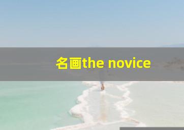 名画the novice